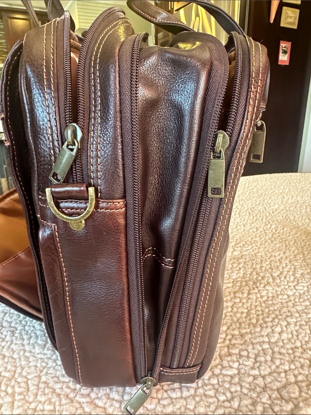 Wilsons Dark Brown Leather Briefcase - Picture 9 of 13